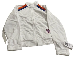 G-III 4Her Carl Banks MLB Womens White New York Mets Full Zip Track Jacket M - Picture 1 of 2