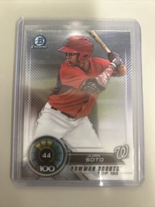2018 Bowman Chrome Juan Soto Bowman Scouts Top 100 BTP-44