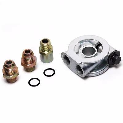 OIL COOLER FILTER SANDWICH PLATE THERMOSTAT ADAPTOR AN10 FITTINGS 3/4" 16-UNF US - Imagem 1 de 4