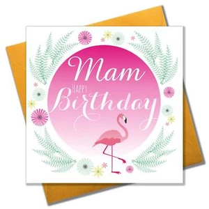 Birthday Card, Mam, Flamingo - Picture 1 of 1