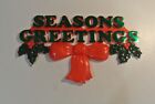 Nice Plastic "Season's Greetings" Sign
