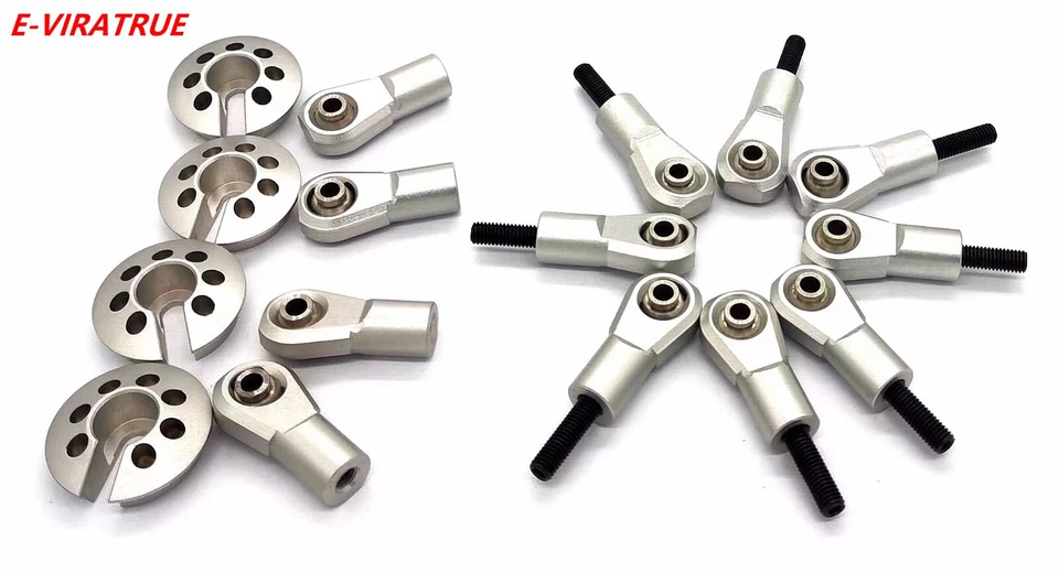 E-VIRATRUE 7075Alu Rod End/Shock Rod End/Spring Cups For Losi Super BAJA REY 1/6 - Image 1 of 4
