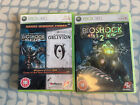 Bioshock, Bioshock 2, Elder Scrolls  Oblivion Xbox 360 games bundle