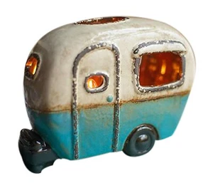 Kalalou CDV1754 Camper Lamp, Turquoise - Picture 1 of 1