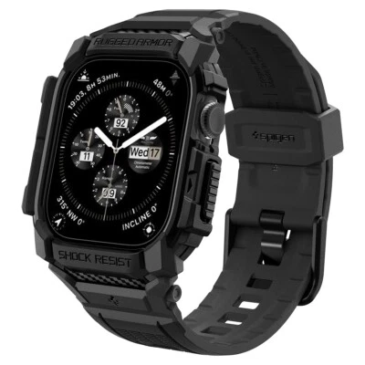 For Apple Watch Series 11 / 10 (46mm) | Spigen [Rugged Armor Pro] Case + Band - Image 1 of 4