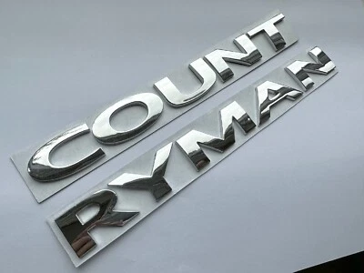 DISTINTIVO CROMATO LETTERE POSTERIORI ADATTO PER MINI COUNTRYMAN MODELLO LETTERING METALLO R60 - Immagine 1 di 2