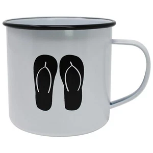 Enamel Mug - Camping Mug in 8 Vintage Enamelware Designs for Coffee or ??? - Picture 1 of 16