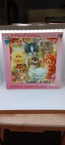 Pile of Kittens by Giordano Studios 1000 piece Jigsaw Puzzle- 26" x 26" - Picture 1 of 5
