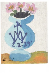 Kunstkarte / Postcard Art : Pablo Picasso - Blumenvase - Picture 1 of 1