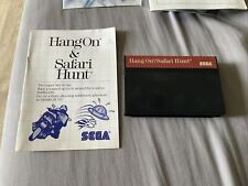 HANG ON / SAFARI HUNT (Sega Master System SMS) Game Cartridge
