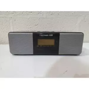 I-Scream Black Wired Digital Display AM/FM Alarm Clock Radio with Accessories - Picture 1 of 7