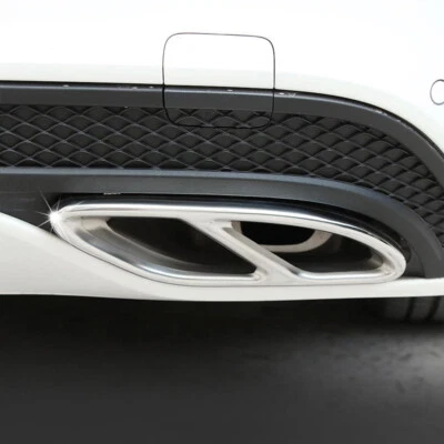 Chrome Dual Exit Exhaust Tips For 2016-2023 Mercedes E-Class E300 E350 E400 E550 - Image 1 of 4