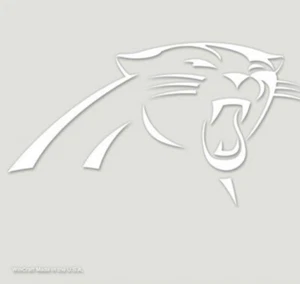 NFL CAROLINA PANTHERS  PERFECT CUT DECAL  8X8 WINCRAFT NEW  - Picture 1 of 2