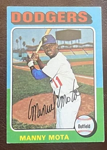 1975 Topps Baseball Mini MANNY MOTA #414 Dodgers - Picture 1 of 2