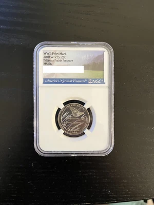 2020 W Tallgrass Prairie KS Quarter 25c NGC MS 66 Privy Mark V75 - Image 1 of 2