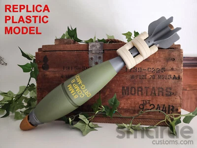 Carcasa de mortero redonda falsa M821 M889 81 mm - réplica de plástico Foto 1 de 4