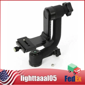 Gimbal Head Panoramic Tripod Head Heavy Duty with Quick Release Plate Black - Picture 1 of 15