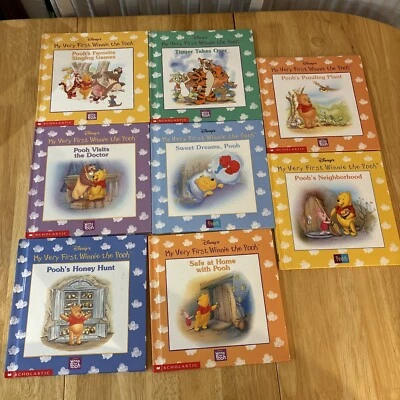 8 Vintage Scholtastic Disney Winnie The Pooh Children’s Books 1997-2002 - Image 1 of 4
