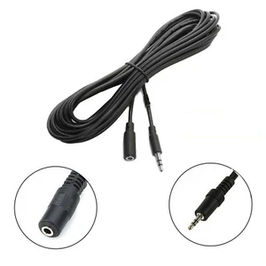3.5mm Jack Aux Extension Cable Audio Lead Stereo Male to Female 3m Long Music UK - Picture 1 of 5
