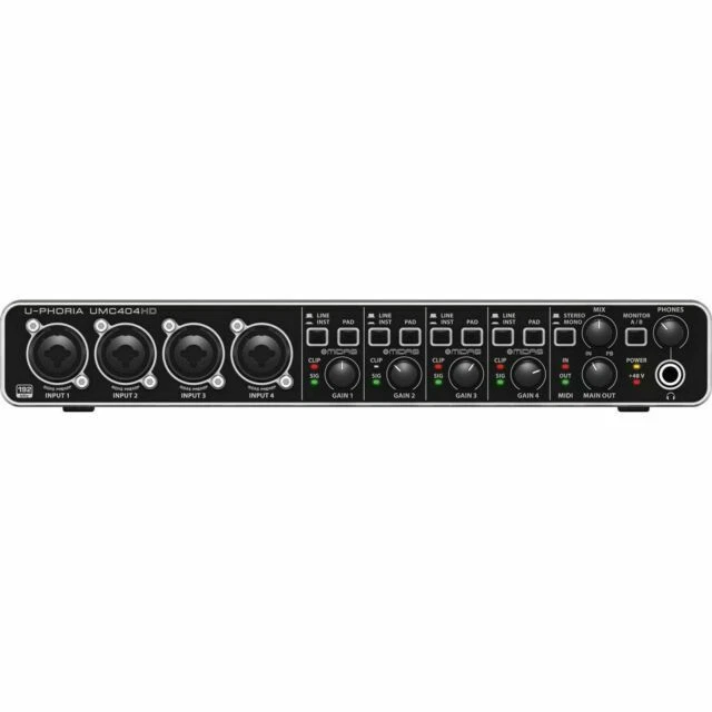 Behringer U-Phoria UMC404HD USB Audio/MIDI Interface - Black