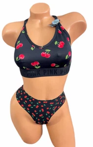 Victoria Secret PINK Ultimate Light Support Sports Bra & Thong Size M Set - Picture 1 of 2