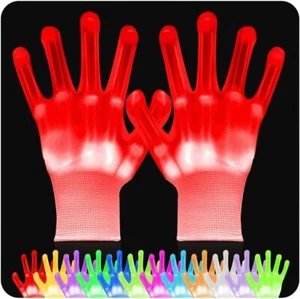 Cool Toys LED Handschuhe 12 Farben Wechsel Lichter Halloween Kostüme Leuchthandschuh - Bild 1 von 13