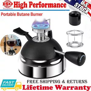 New Portable Butane Burner Mini Butane Stove Adjustable Flame with Furnace Stand - Picture 1 of 7