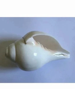 Genuine Vamavarti Shankh / Conch Shell Horn (White, 7") approx-Diwali pooja - Picture 1 of 2