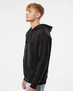 🔥 Independent Trading Co. Men Midweight Hooded Sweatshirt Ss4500 Black 2XL - Picture 1 of 6