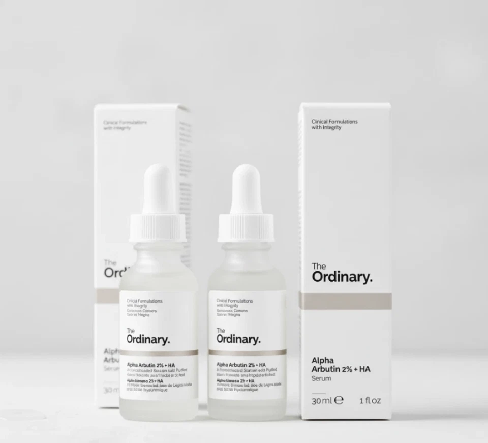 2x The Ordinary ALPHA ARBUTIN 2% + HA Serum Dark Spots/Uneven Skin Tone 30ml