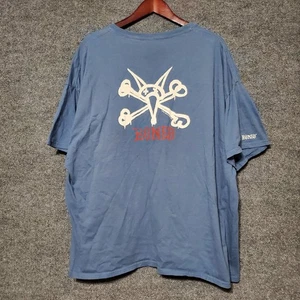 Powell Peralta Skateboards Rat Bones Navy Blue 3XL Double-Sided Graphic T-Shirt - Bild 1 von 11
