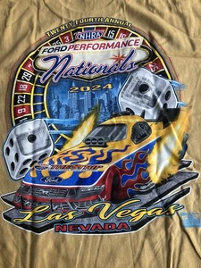 CAMISETA NHRA DRAG RACING OFICIAL 2024 FORD PERFORMANCE EVENTO NACIONAL TALLA XL - Imagen 1 de 4