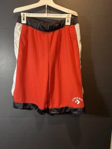 DE COLECCIÓN Y2K CONVERSE PANTALONES CORTOS DE GIMNASIO ATLÉTICOS ELÁSTICOS TALLA MEDIANA ROJO NEGRO BLANCO - Imagen 1 de 8