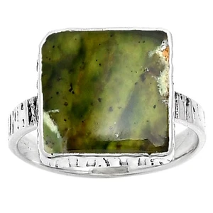 Natürlicher Chrom Chalcedon 925 Sterling Silber Ring Gr.8 Schmuck R-1191 - Bild 1 von 5