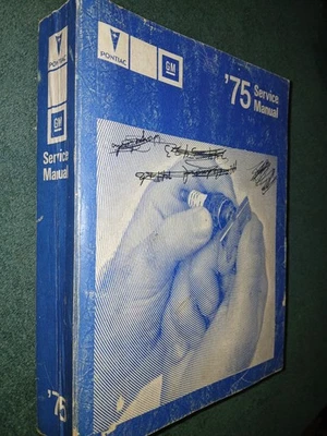 Pontiac 1975/trans am/firebird+ manual de tienda/original LIBRO BASE PARA 1976 TAMBIÉN Foto 1 de 4