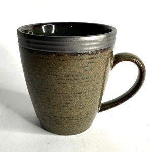 Sango Omega Olive Green 4660 Stoneware Microwave Safe Coffee Mug 4" Tall - Picture 1 of 3