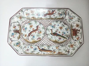 Vintage Keramik Serviertablett Belos handbemalt Portugal - Bild 1 von 8