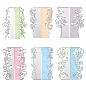 Flowers Bloom Edger Topper Metal Cutting Dies Stencils Embossing Scrapbook Craft - Picture 1 of 12