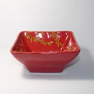 Target Home Winterberry rojo cuadrado sopa ensalada cereal tazón - Imagen 1 de 13