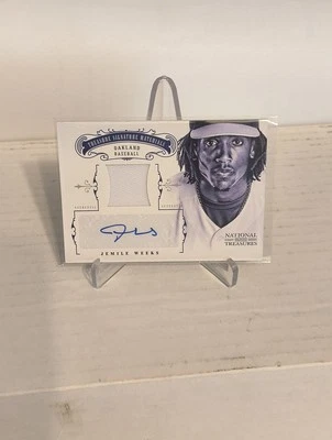 2012 Panini National Treasures - Jemile Weeks #180 /99 (AU, MEM, RC) - Image 1 of 3