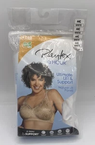 Playtex 18 Hour Wirefree White Bra #4745 Lift Support Full Coverage Size 44C NEW - Picture 1 of 3