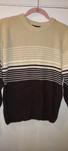 Southpole striped tan and brown Size M - Picture 1 of 22