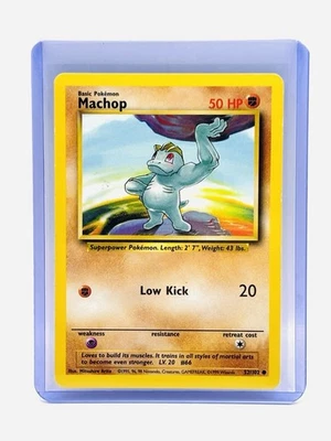 Pokemon Machop 52/102 - Base Set Common LP - Image 1 of 2