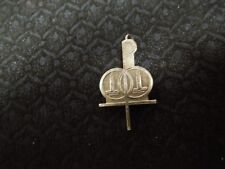 Vintage Sterling Silver Chi Ro Cross with Candle Insignia Pendant Pin Brooch
