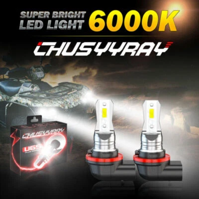 Par de bombillas faros LED de 3 pines para Kawasaki Teryx Mule Brute Force 750 2009-2021 Foto 1 de 4