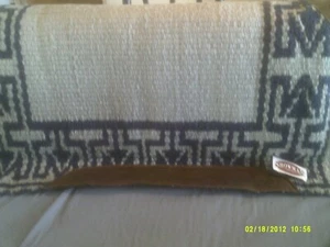 Saddle Pad Showman Memory Foam Blue and Gray - Picture 1 of 6