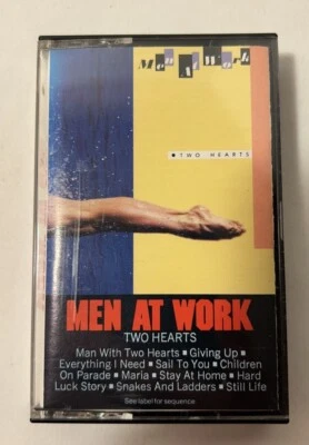 MEN AT WORK Two Hearts POP ROCK CASSETTE TAPE 1985 Columbia Records Foto 1 de 4