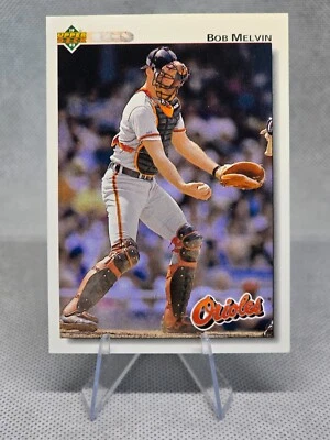 1992 Upper Deck #692 Bob Melvin Baltimore Orioles - Image 1 of 3