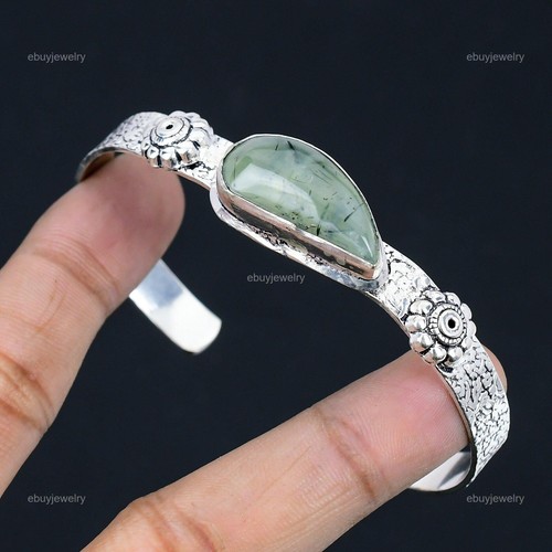 VALENTINO Bracciale Pietra Pregiata Muschio Naturale Verde Regolabile Argento Sterling 925