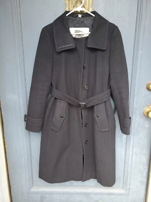 Burberry London черный шерсти кашемир пальто размер 8 сделано в Боснии - Изображение 1 из 4